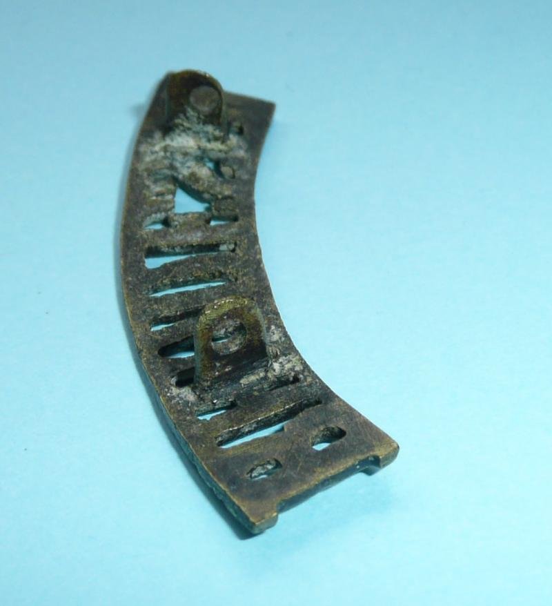 WW2 Southern Africa - Rhodesia Theatre Made Cast Brass Shoulder Title — image 3