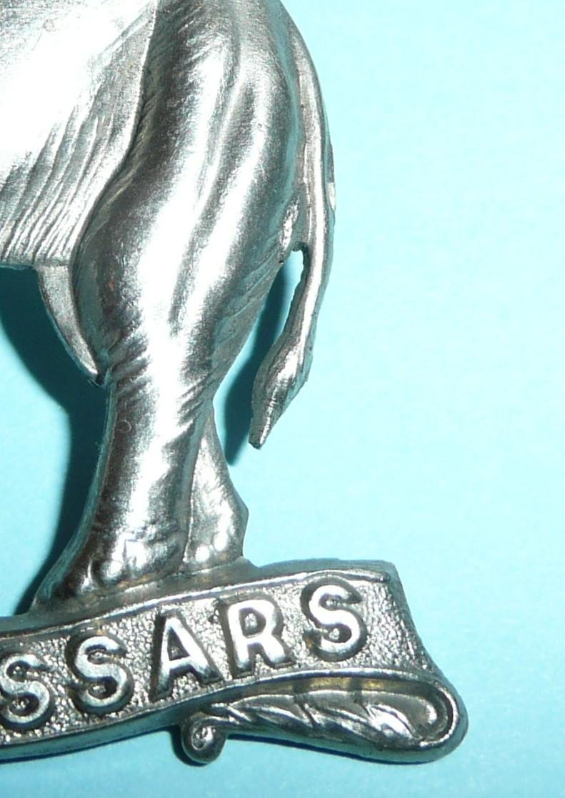 Victorian 19th PWO Hussars Single Scroll Elephant Other Ranks Cap Badge — image 5