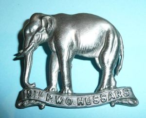 Victorian 19th PWO Hussars Single Scroll Elephant Other Ranks Cap …