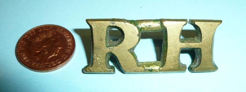 South African Royston's Horse RH Large Souch Hat Brass Letters - Of Australian interest — image 5