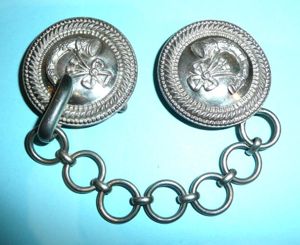 Victorian Militia Light Infantry Officers Cape Cloak Silver Plated Clasps …