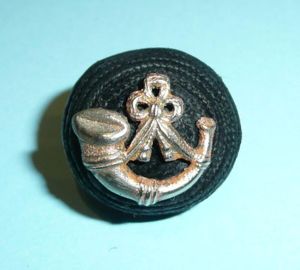 Rifle Brigade Boss Badge - Silver Plated Bugle on a …