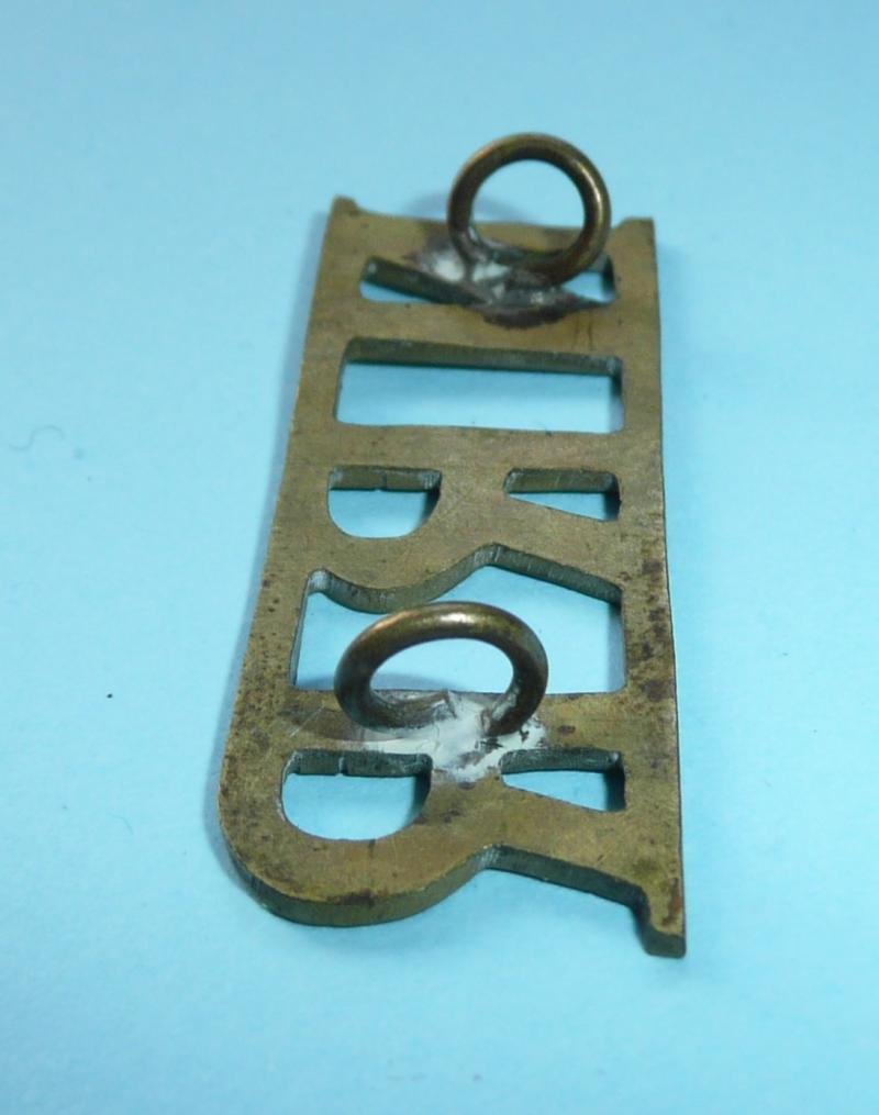 WW1 South Africa - NNR (Northern Rhodesia Rifles) Brass Shoulder Title — image 3