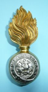 Northumberland Fusiliers Bi-metal Drummers Crossbelt Grenade