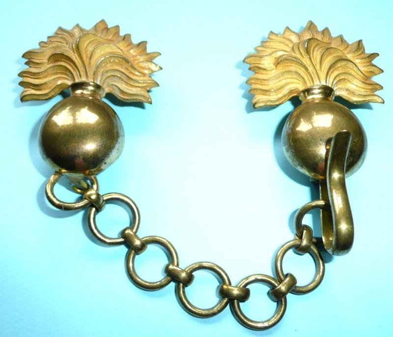 Fusilier Officers Gilt Brass Greatcoat / Cape Cloak Chains — image 2