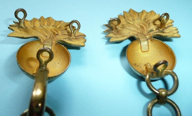Fusilier Officers Gilt Brass Greatcoat / Cape Cloak Chains — image 4