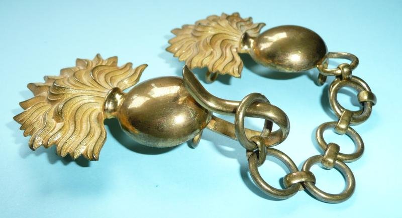 Fusilier Officers Gilt Brass Greatcoat / Cape Cloak Chains — image 5