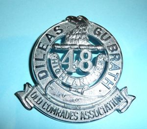 48th Canadian Highlanders Chromed White Metal Old Comrades Association (OCA) …