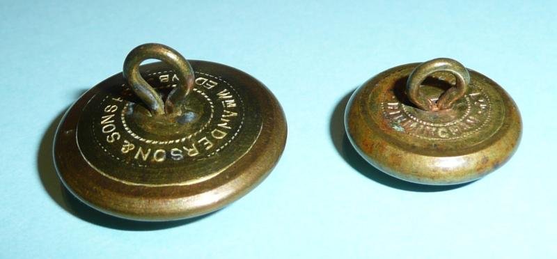 Highland Cyclist Battalion (HCB) Pair of Officer's Gilt Brass Buttons — image 3
