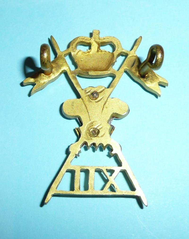 12th Prince of Wales' Royal Lancers Officer's No 1 Dress Cap Badge, QEII Crown — image 3