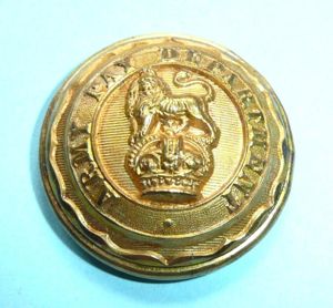 Edwardian / WW1 Army Pay Department Button Officers Large Pattern …