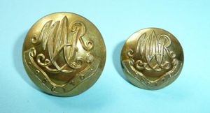 Army Motor Reserve (AMR) Pair of Officer's Gilt Brass Buttons