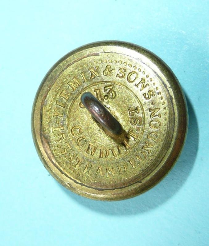 23rd (Royal Welsh Fusiliers) Officer's Medium Pattern Gilt Brass Button — image 2