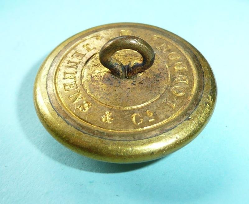 Victorian Ordnance Store Department Officer's Fire Gilt Brass Large Pattern Button, QVC Crown — image 3