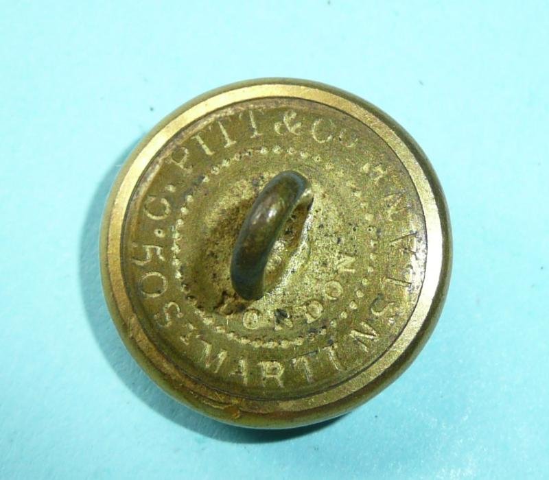 Victorian Ordnance Corps Officer's Gilt Brass Medium Pattern Button, QVC Crown — image 2