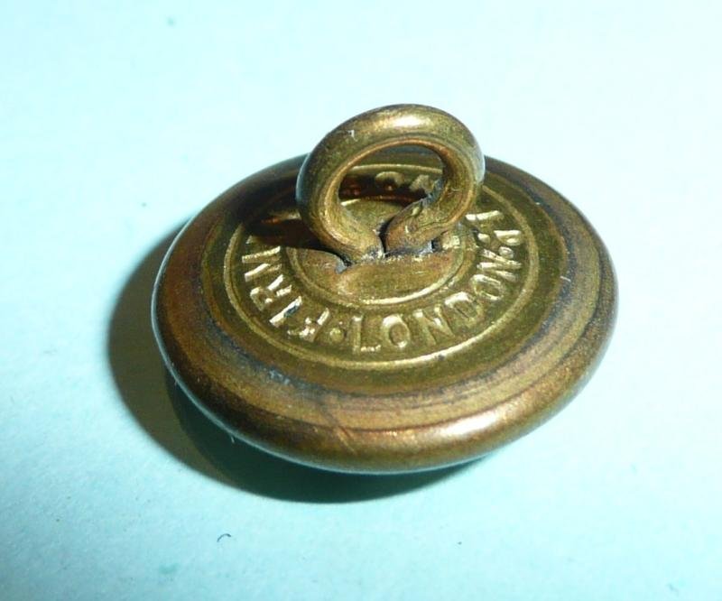 25th County of London Cyclist Battalion Officer's Cap / Mess Dress Pattern Brass Button — image 4