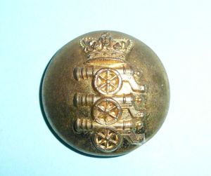 QVC Early Pattern Royal Artillery Officer's Large Pattern Gilt Button