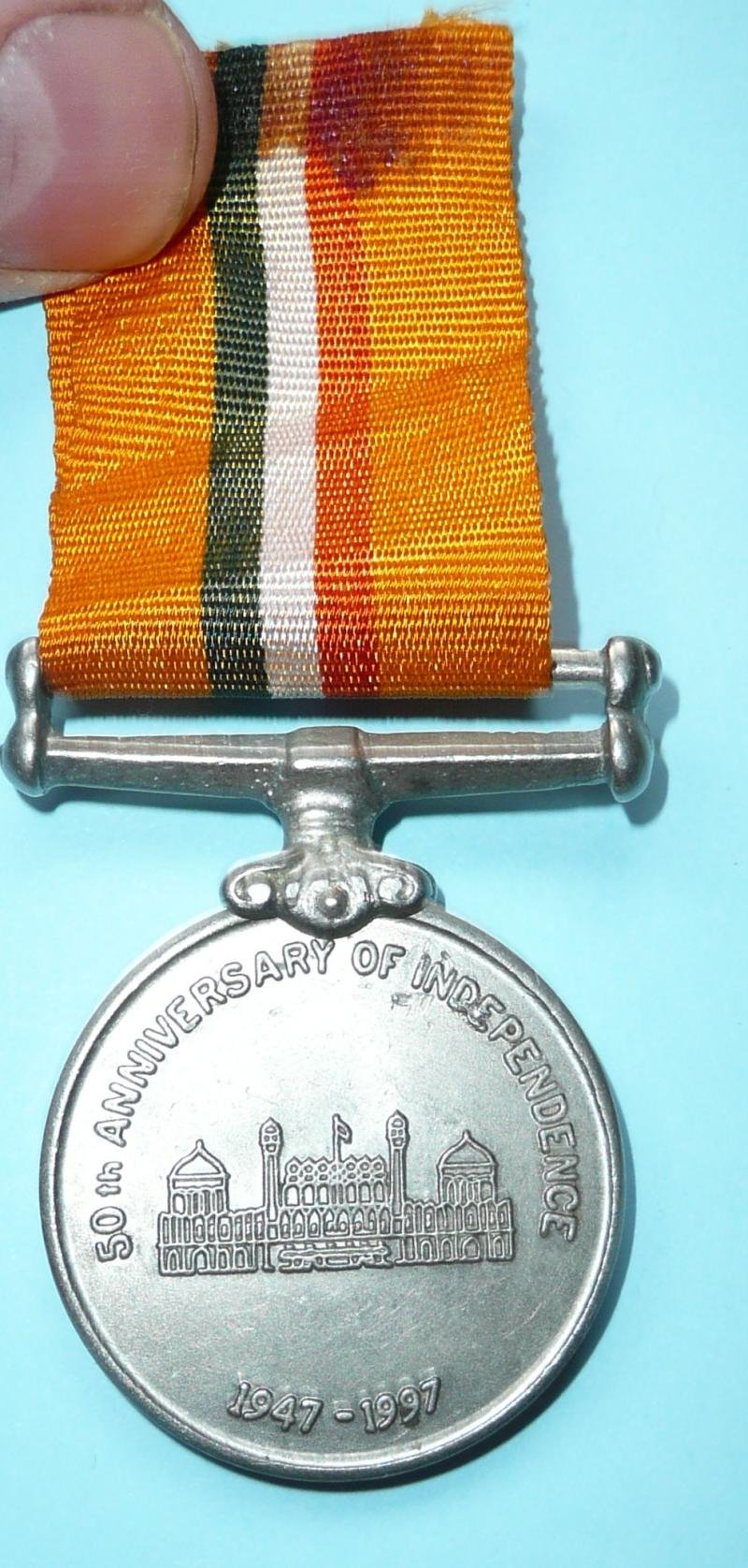 Republic of India - 50th Independence Anniversary Medal 1947 - 1997 — image 2