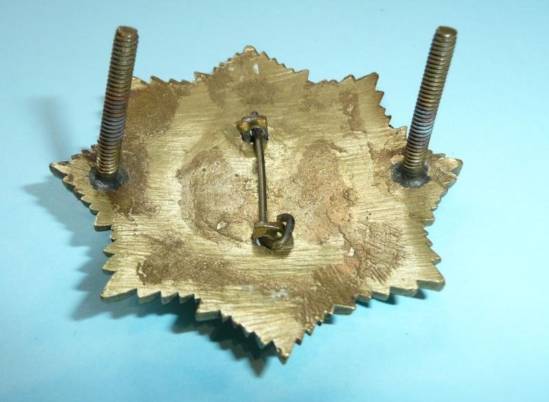 British India - Calcutta Fire Brigade Helmet Badge and Button — image 3