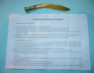 Trench Art Brass Letter Opener in form of a Gurkha …