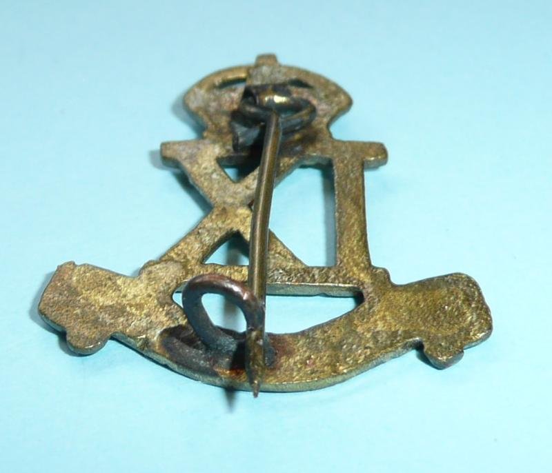 British Indian Army - The IX (9th) JAT Regiment Cast Brass Other Ranks Pagri / Turban Badge — image 4