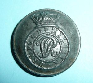 Bedfordshire Militia Other Ranks Large Pattern White Metal Button