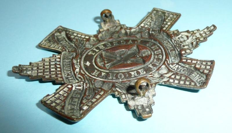 WW1 Canada - 13th Battalion CEF 1st Canadian Division The Royal Highlanders (Black Watch) Of Canada – King's Crown Browning Copper Cap Metal Cap Badge — image 5