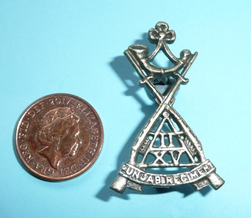 British Indian Army - 2nd Battalion 15th Punjab Regiment Cap Badge — image 2
