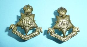 British Indian Army - 14th Punjab Regiment Matched Pair of …