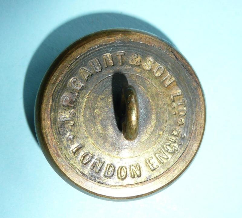 British Indian Army - 14th Punjagb Regiment Officer's Large Pattern Gilt Brass Button, King's Crown — image 3