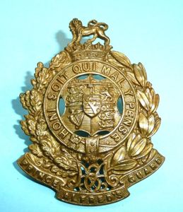 South Africa - Prince Alfred's Guard Brass Gilding Metal Glengarry …
