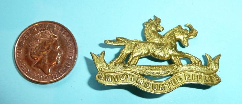 South Africa - Umvoti Mounted Rifles Collar Badge converted to a Sweetheart — image 2