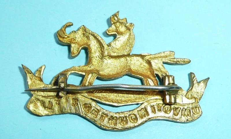 South Africa - Umvoti Mounted Rifles Collar Badge converted to a Sweetheart — image 3