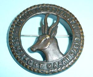 WW1 South African Infantry General Service Pattern Bronze Helmet Pagri …