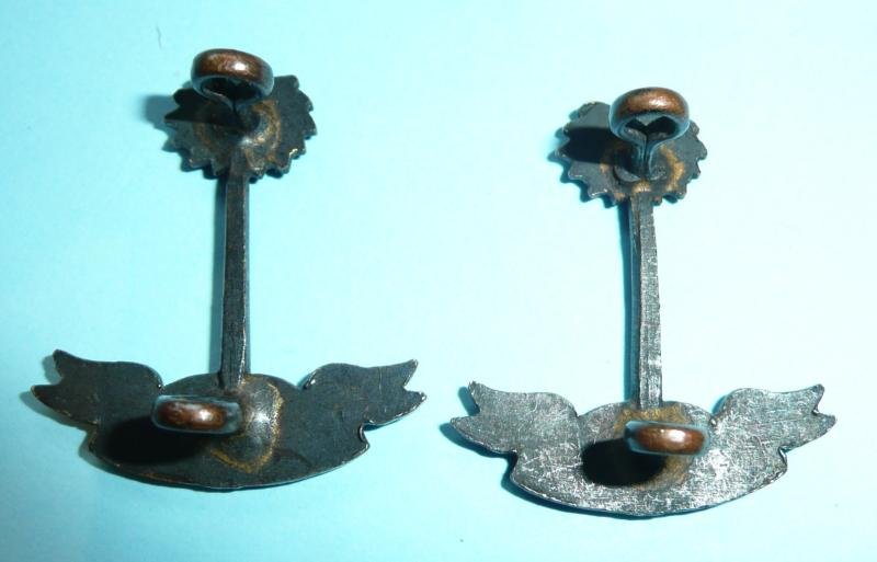 RWAFF (Royal West African Frontier Force) Officer's Pagri Cap Bronze Badge and Collar Badge Set — image 4