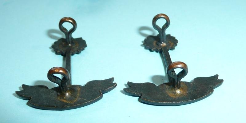 RWAFF (Royal West African Frontier Force) Officer's Pagri Cap Bronze Badge and Collar Badge Set — image 5