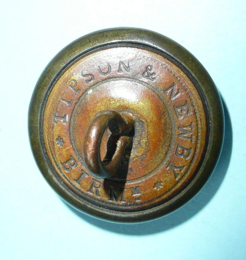 Lincolnshire Rifle Volunteers Blackened Large Pattern Button - Scarce maker — image 2