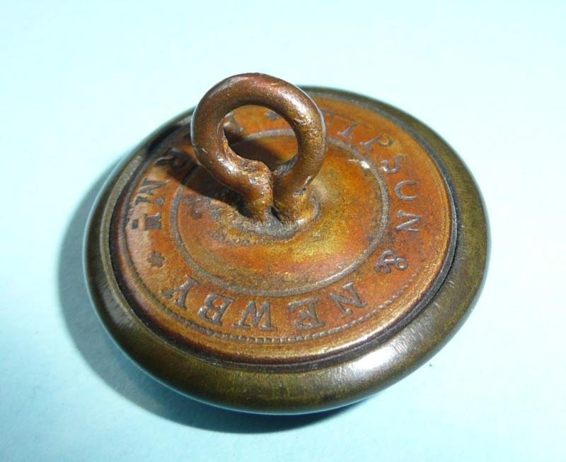 Lincolnshire Rifle Volunteers Blackened Large Pattern Button - Scarce maker — image 3