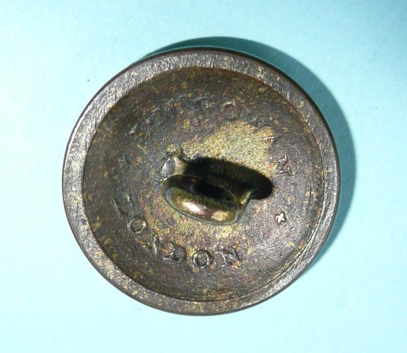 Georgian / Napoleonic Royal North Lincolnshire (RNL) Militia Gilt Open Back Officer's Tunic Button — image 2