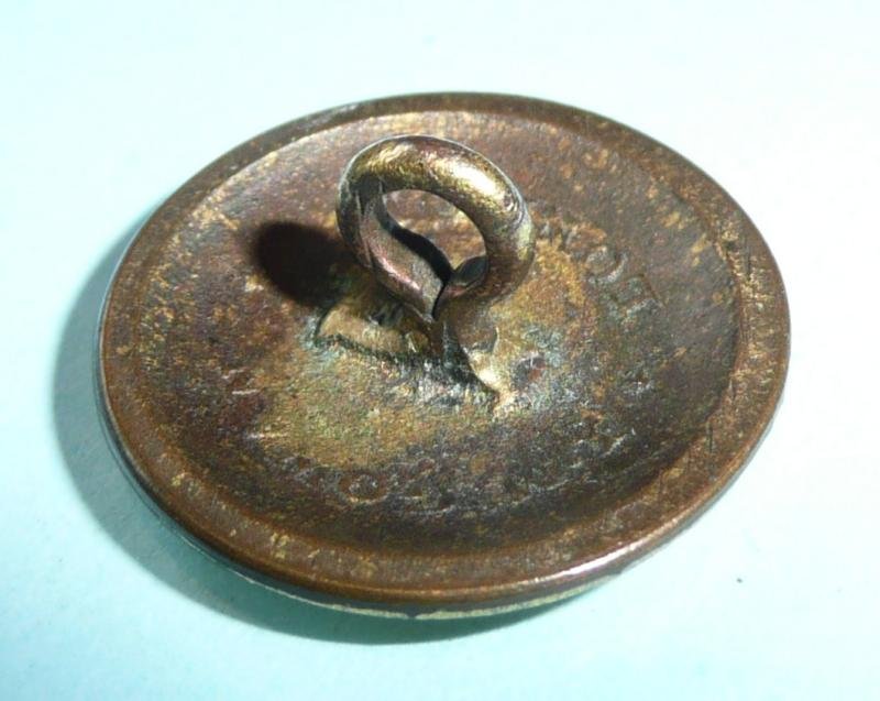 Georgian / Napoleonic Royal North Lincolnshire (RNL) Militia Gilt Open Back Officer's Tunic Button — image 3