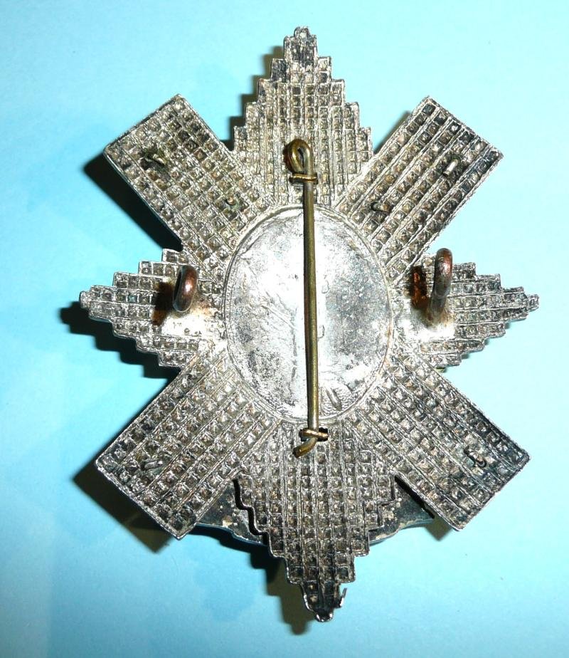 The Royal Highland Regiment of Canada (Black Watch) Officer's Silver Plate and Gilt Glengarry Badge - Stunning! — image 4