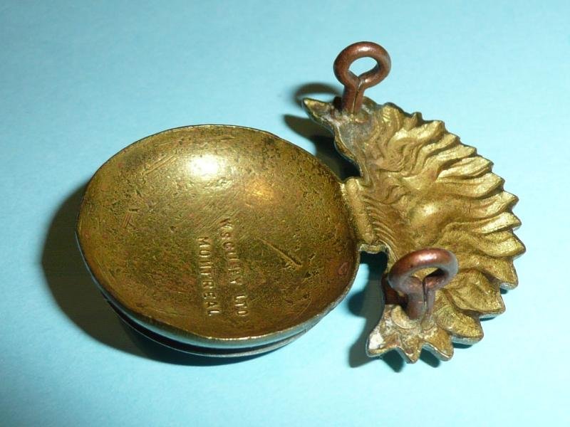 WW2 Canada - Princess Louise Fusiliers Bi-Metal Cap Badge - Scully Marked — image 4