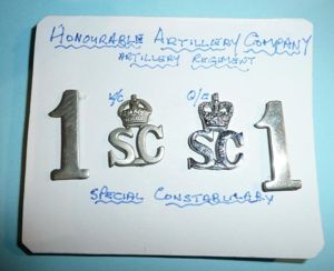 Honourable Artillery Company (London) Special Constabulary Police Insignia