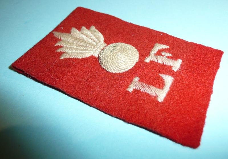 Boer War / WW1 Lancashire Fusiliers Khaki Tropical Helmet Flash — image 2