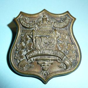 WW1 Canada - Canadian Overseas CEF No 2 Construction Company …