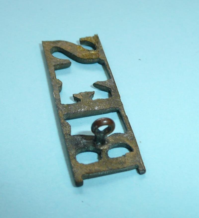 British India BFS (Bengal / Bombay ) Fire Service Brass Metal Shoulder Title — image 4