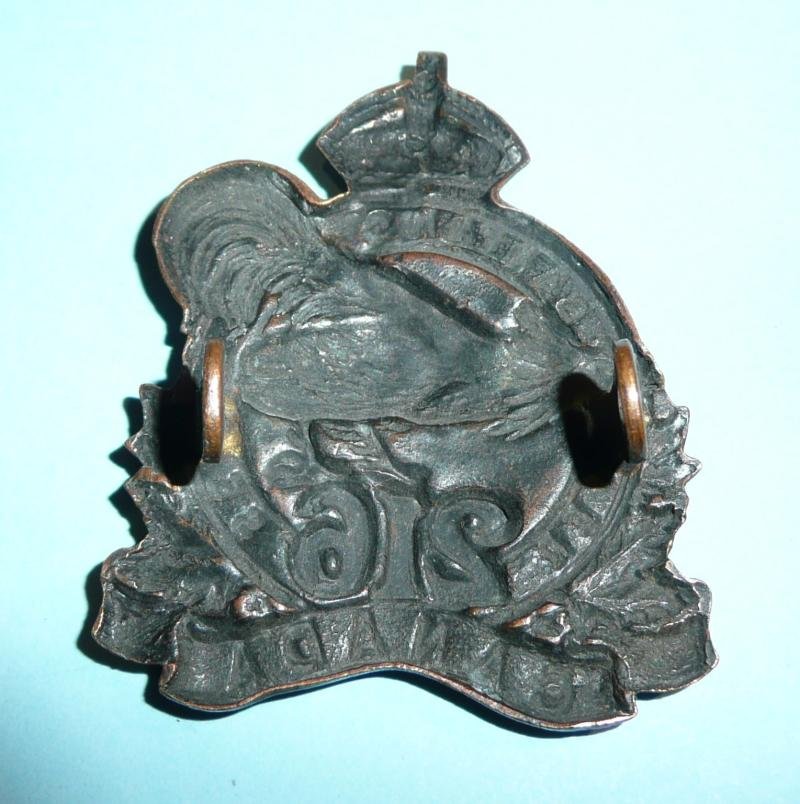 WW1 Canada - 216th (Toronto Bantams) Overseas Battalion CEF Canadian Expeditionary Force Cap Badge — image 2