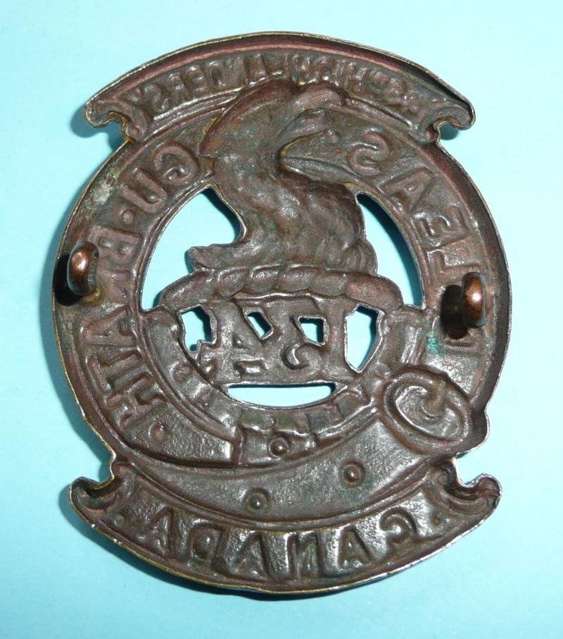 WW1 Canada - 134th CEF 48th (Toronto) Highlanders Canadian Expeditionary Force Overseas Glengarry Cap Badge — image 2