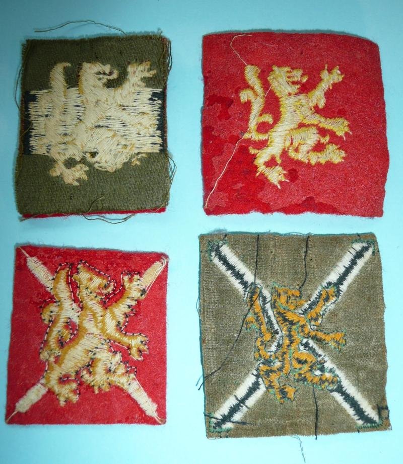 Scottish Woven Cloth Formation Signs Patches Flashes Designation Badges — image 2