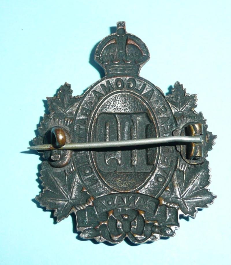 WW1 Canada - 119th CEF (Algoma) Battalion, Canadian Expeditionary Force Overseas Cap Badge — image 2